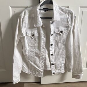 Tractr Classic White Denim Jacket